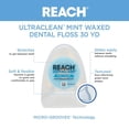 thumbnail image 3 of Hilo dental Reach Ultraclean menta encerado, paquete de 2, 27 m, 3 of 6