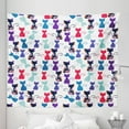 thumbnail image 1 of Kitten Tapestry, Animals in Vivid Colors Flowers Funny Kittens Pattern, Fabric Wall Hanging Decor for Bedroom Living Room Dorm, 5 Sizes, Multicolor, by Ambesonne, 1 of 1