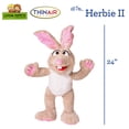 thumbnail image 2 of Living Puppets: Herbie II The Big Rabbit - 24" Plush Hand Puppet, Handmade, Moving Mouth, Soft Animal Companion Character, Play & Develop Toy, Kids 3+, 2 of 8