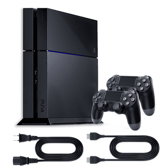 Restored PlayStation 4 Original 1TB Video Game Console with Avengers Character Group, Black