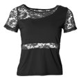 thumbnail image 1 of Blusa de Manga Corta para Mujer Sunnimix de Salón La Tango Negro L, 1 of 8