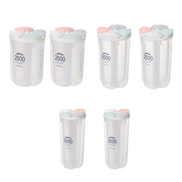 Caja Organizadora De Plástico Dividida De 6 Uds. Contenedor De Almacenamiento Transparente Sin BPA