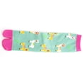 thumbnail image 3 of 1 Pair - V-Toe Flip Flop Tabi Socks - Green Llamas by V-Toe Socks, Inc, 3 of 4