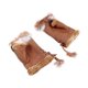 thumbnail image 3 of 1 Pair Warm Rabbit Fur Half Finger Gloves Fingerless Gloves Mittens for Winter, 3 of 4