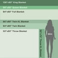 thumbnail image 3 of U by Bedsure Linen Fleece King Blanket for Couch - Super Soft Cozy Blankets for Women, Girls, 3 of 8