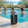 thumbnail image 5 of Portable Bluetooth Speaker, IPX5 Waterproof Bluetooth Speakers with Loud Stereo Sound, 15H Playtime & Colorful Lights, Small Wireless Speaker for Outdoor/Home/Party/Beach, Gift Ideas, 5 of 7
