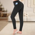 thumbnail image 3 of REALiKUN Pants Women Thermal Leggings with Pockets Soft Fleece Lined Leggings Warm Thick Leggings High Waisted Legging, 3 of 8