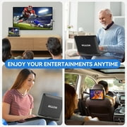 WONNIE 17.9 Portable DVD Player with 15.4 HD IPS Screen, Car DVD/CD Headrest TV Video for Kids Player Car Traveling Companion (Black)