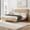 Maple, variant on FLEXISPOT Queen Size Solid Wood Platform Bed Frame with Headboard, No Tools Required, 1200 lbs Heavy Duty, Quiet Design, Easy Assembly, Walnut