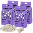 thumbnail image 1 of VETRESKA Tofu Cat Litter,Natural Kitty Litter Strong Clumping Flushable Cat Litter Pellets Ultra Absorbent,Odor Control,Dust-Free,Low Tracking Eco-Friendly Tofu Litter,Original(5.5lbÃ—4bags), 1 of 8