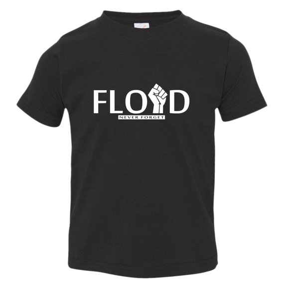Toddler George Floyd Memorial Black Pride Lives Matter Civil Rights Tee Shirt Blk 2