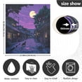 thumbnail image 5 of Yayeee Magnetic Dishwasher Cover for The Front Decoration Home Kitchen Machine Sticker Protector, Purple Street, 5 of 6