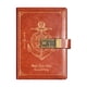 thumbnail image 5 of Password Notebook With Lock B6 Leather Diary Student High Appearance Notebook Notes, metal rolling cart, wooden base, 2-tier design, foldable, portable, for dorm, high-security, durable, 5 of 9