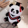 thumbnail image 6 of Graduation Season Plush Toy - 9.05 in Doctor Panda Stuffed Animal with Black Wheat Ear Design - for Graduation Gifts, School Celebrations, Home Decor,B, 6 of 6