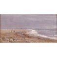 thumbnail image 2 of Amaldus Nielsen 14x9 Black Ornate Wood Framed Double Matted Museum Art Print Titled: Soltreif, Jaren (1893), 2 of 5