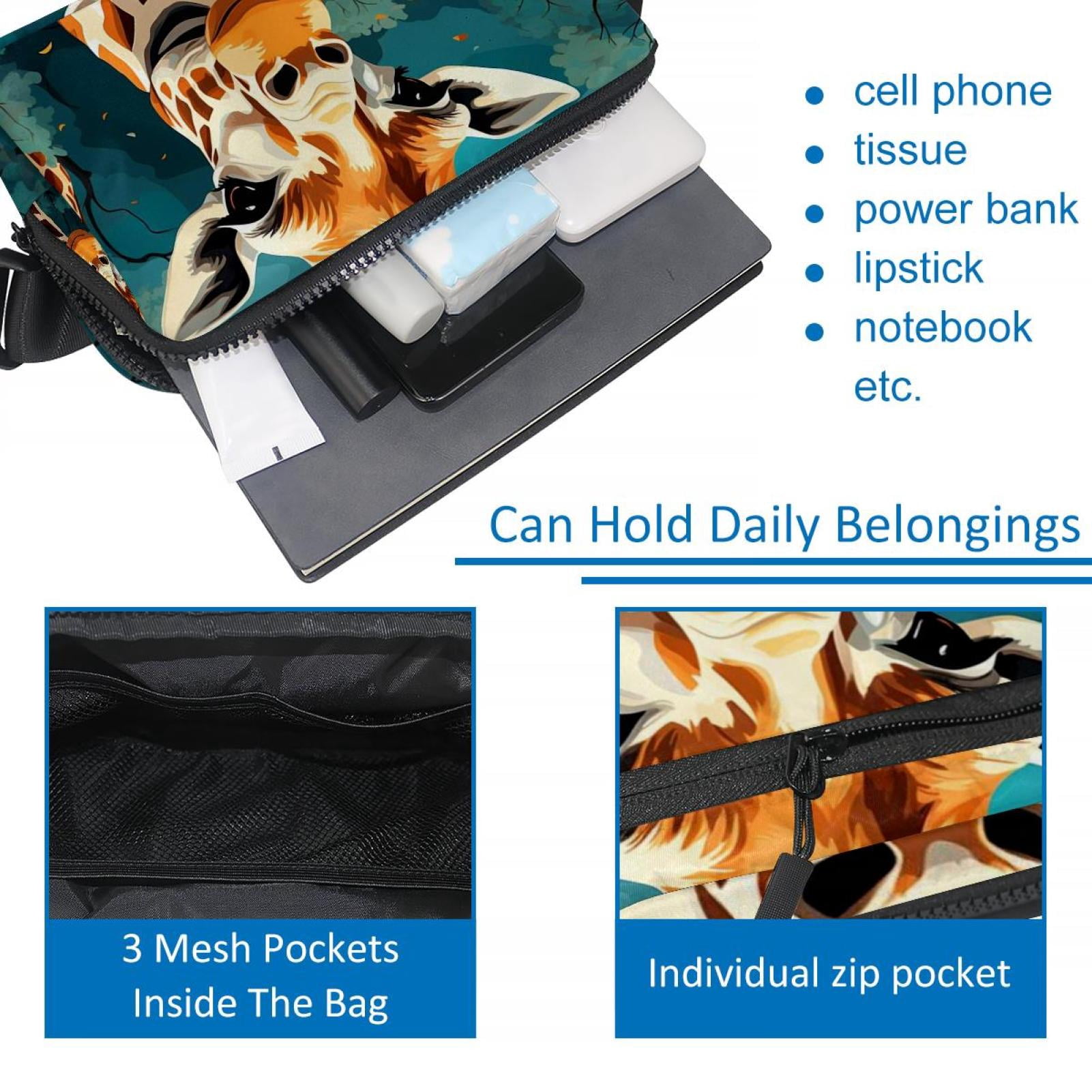 Giraffe Adjustable Lightweight Running Belt Waist Bag with Extension Strap for Unisex