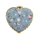thumbnail image 1 of Espejo compacto en forma de corazón floral de Unique Bargains - Mini espejo de bolsillo para bolso azul, 1 of 6