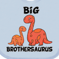 thumbnail image 4 of Inktastic Big Brothersaurus with Cute Sibling Dinosaurs Boys Baby Bib, 4 of 4