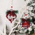 thumbnail image 3 of 6 Pcs Christmas Decorations Wooden Ornament Xmas Tree Hanging Pendant Ornament, 3 of 7
