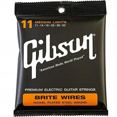 Gibson Brite Wires Electric Guitar Strings, Medium (Best Gibson Guitar For The Money)