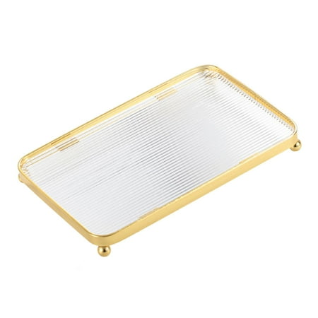 

Jewelry Storage Tray plate Elegant Kitchen Serving Tray Bathroom Organizer for Serving Platter Dessert Breakfast Drinks Cheese