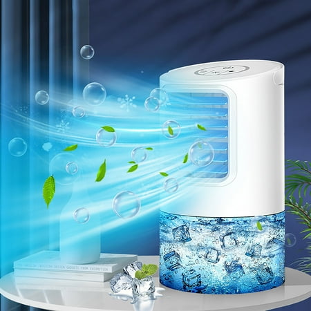 

XEOVHVLJ Clearance Desktop Refrigeration Conditioning Fan Household Silent Spray Cooler Mini Portable Cold Fan