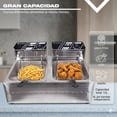 thumbnail image 2 of Freidora de Aceite 12 Lts GUTSTARK Electrica Industrial Boble Bandeja Acero Inoxidable Temperatura Ajustable Papas a la Francesa Pollo Frito Negocio Gutstark Home Acero Inoxidable, 2 of 10