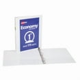 thumbnail image 2 of Avery 1" Round Ring Binder 175 Sheet Capacity Economy View Binder - White: Professional 3 Ring, Hard Cover, 1in, 2 of 5