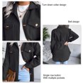 thumbnail image 1 of Abrigo de Lana de Invierno para Mujer Ropa de Abrigo Informal Suelto Frente Abierto Clásico con Cinturón ANGGREK Otros, 1 of 7