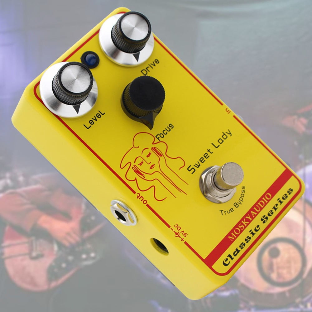 Compact and Reliable Audiol Overdrive Distortion Effect Pedal for Electric Guitar Ideal for Various Musical Styles