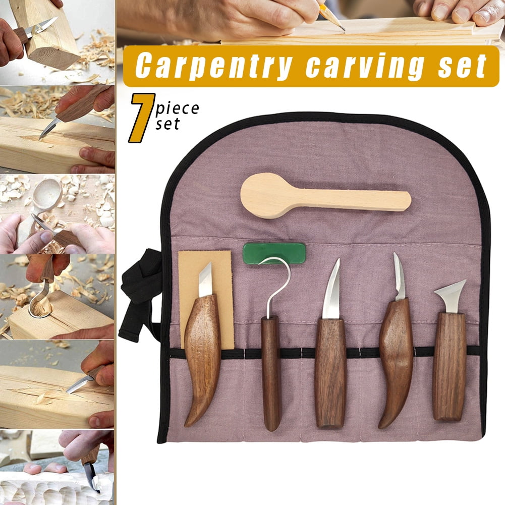 3pcs/set Woodcarving Cutter Woodwork Sculptural DIY Spoon Carving Knives Tool 