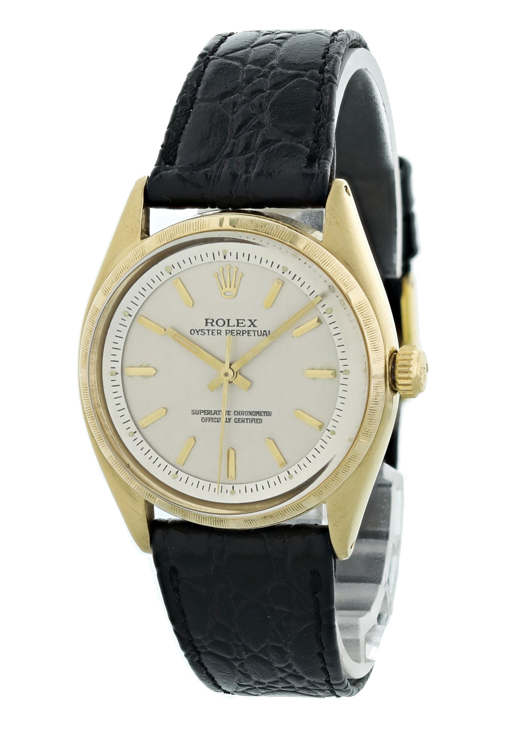 Rolex Oyster Perpetual 6565 Gold Watch 