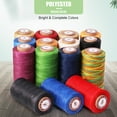 thumbnail image 2 of Graflsoa Durable 150D Waxed Polyester Thread for Hand Sewing and DIY Projects - 260m Length, Versatile Craft Cord in 10 Colors for Macrame, Knitting, and Leatherwork, 2 of 6