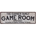 thumbnail image 1 of THE GARNER FAMILY Game Room Country Metal 6x18 Sign 106180042478, 1 of 1
