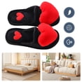 thumbnail image 2 of Con Punta Cerrada para Mujer Pantuflas Forma Corazón Felpa Cómodas Otoño E Invierno, 2 of 8