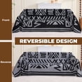 thumbnail image 2 of Sanmadrola Boho Sofa Cover Chenille Couch Covers Blanket Furniture Protector for Sectional Sofa, Anti Slip Couch Covers for 3 Cushion Couch, Washable Slipcover for Dog (Black, 71"x134"), 2 of 9