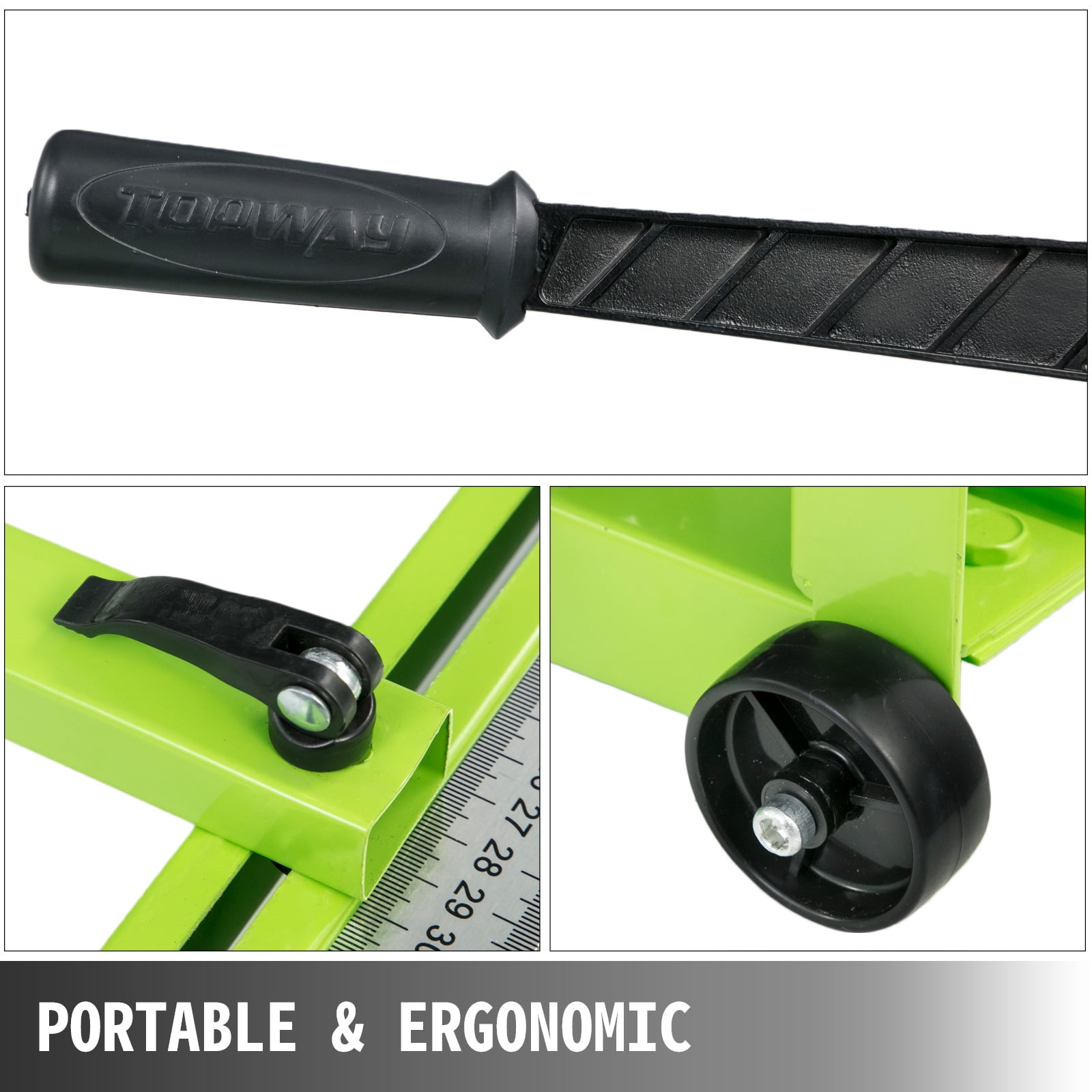 VEVOR Tile Cutter 31.5 inch Manual Tile Cutter 1.4 inch Tile Cutting Machine Ceramic Porcelain Tile Cutter w/Laser Guide All-Steel Frame and Bonus Spare Cutter Wheels Tile Cutter Hand Tool