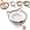 Grayish white, variant on Instinct Basket, Stimuli Cat Bed with Toy Tail, Stimulicat Bed Rope Cotton with Cushion, Breathable Cat Basket with Soft Cushion, Scratch-Resistant Indoor Cat Nest for All Seasons