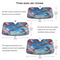 thumbnail image 5 of Qxltty Colorful Carrots Car Windshield Sunshades Foldable UV Rays Sun Visor Protector Keep Your Vehicle Cool 55×27.6in, 5 of 8