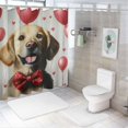 thumbnail image 7 of Patifu Cute Dog Chic Modern Bathroom Decor Shower Curtain with Hooks 100% Polyester Fiber 69"x72, 7 of 7