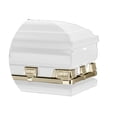 thumbnail image 2 of Titan Casket, Atlas XL Series Steel Casket (36" Oversize) in White and Gold with White Crepe Interior, 2 of 5
