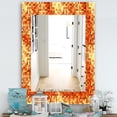 thumbnail image 2 of Porch & Den  [Mirror] Gold Square Abstract' Printed Bohemian Mirror 27.6 in. wide x 39.4 in. high, 2 of 5