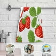 thumbnail image 6 of SKYSONIC Strawberry Soft Hand Towels set of 2, Absorbent Bath Towel Decorative Fingertip Towels for Bathroom Hotel,14.4 x 28.3 inch, 6 of 7