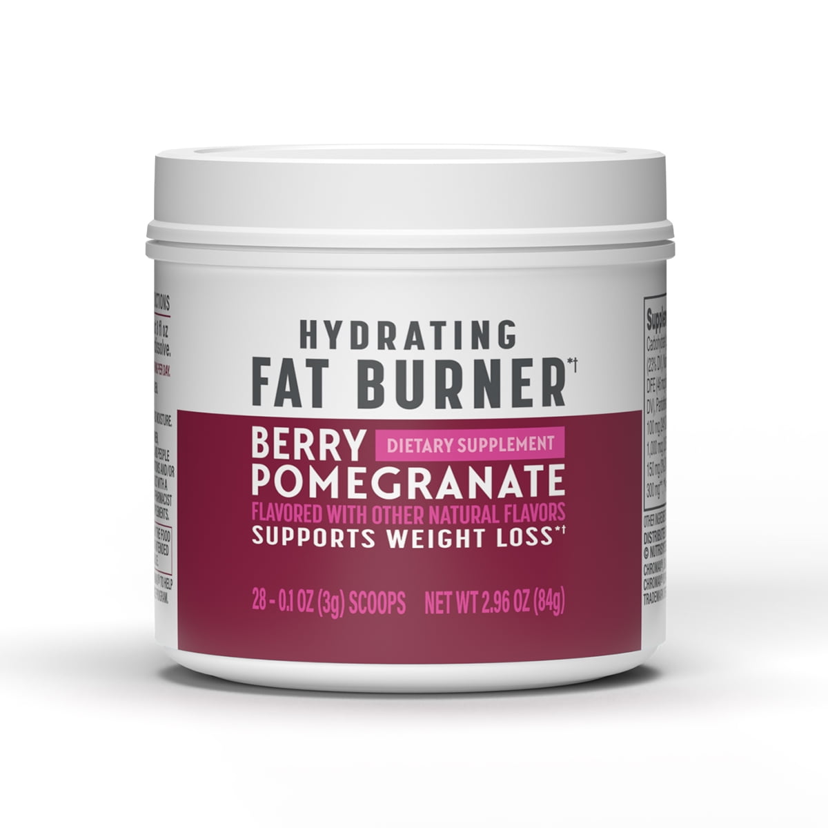 Nutrisystem Hydrating Fat Burner Dietary Supplement, Berry Pomegranate