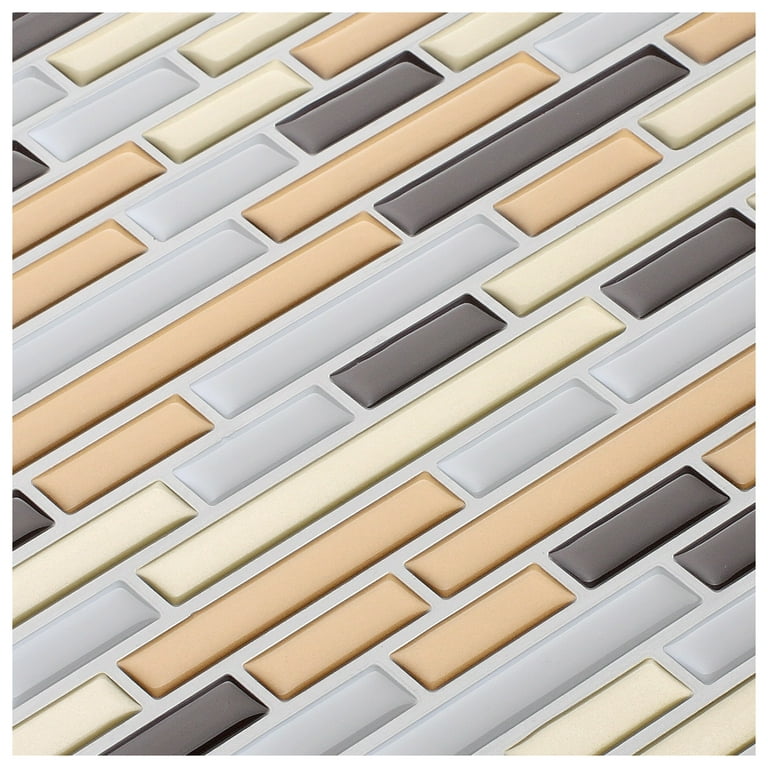 Art3d 10-Pack Peel-N-Stick Backsplash Tile Sticker Vinyl Wall Covering, 12 Art3d 10-Pack Peel-N-Stick Backsplash Tile Sticker Vinyl Wall Covering, 12