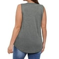 thumbnail image 3 of Womens Tank Tops V Neck Summer Sleeveless Shirts Casual Cotton Loose Tees, 3 of 7