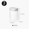 thumbnail image 2 of 3pcs Airtight Food Storage Container Durable Clear Plastic with Lids Air Tight Snacks Storage tank, 2 of 5
