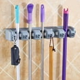 thumbnail image 1 of Smart Cool Mop and Broom Holder Wall Mounted Garden Tool Storage Tool Rack New, 1 of 1