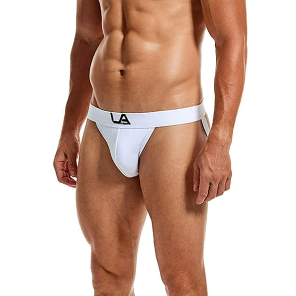 Ketyyh-chn99 Underwear for Men 2024 Cotton Trunks Underpants Men's Underwear Bikini Briefs Classic Low Rise Stretchy Bikinis White,XL