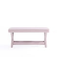 thumbnail image 4 of Manhattan Comfort Abigail Double Ottoman Bench with Solid Wood Frame in Pink, 4 of 6